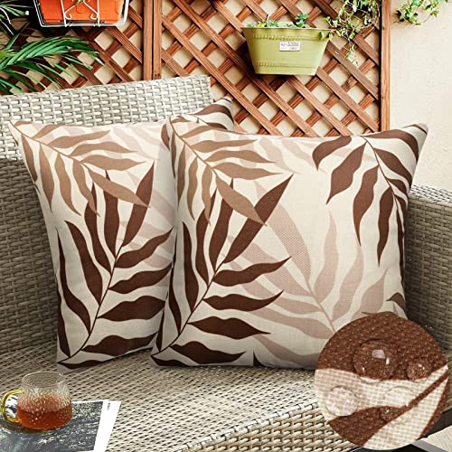 Garden Outdoor Waterproof Cushion Covers 30x50 cm Pack of 2 Decorative Cushion Covers Cushion Case for Sofa Couch Living Room Outdoor Patio Garde