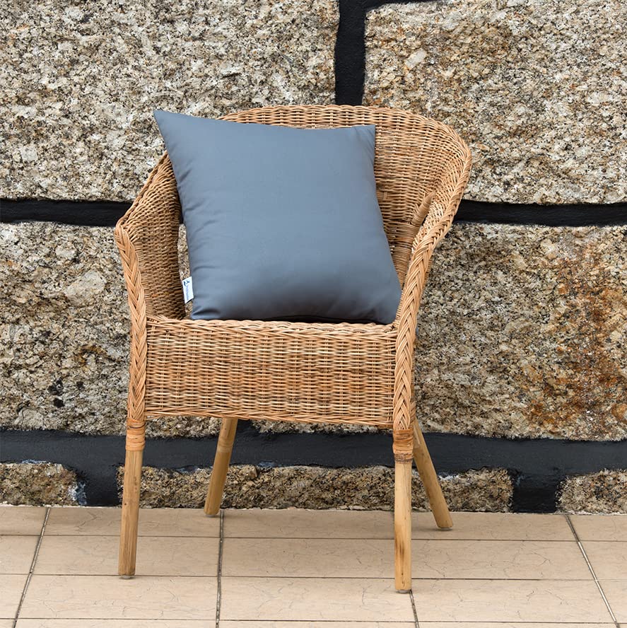 Proheeder Waterproof Outdoor Scatter Cushion Covers 45 x 45cm - Set of 4 Water Resistant Decorative Square Patio, Bench, Tent, Balcony and sofa G