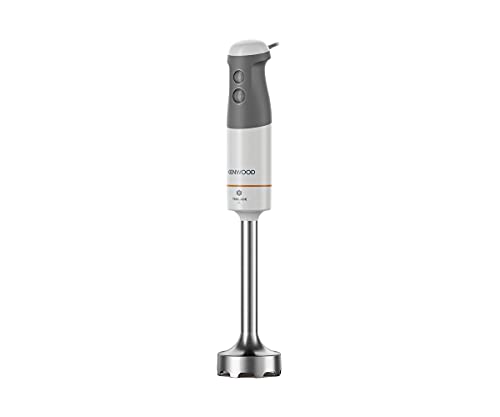 Kenwood Triblade Hand Blender, Mixer with Anti-Splash, Masher Attachment and BPA-Free Plastic Beaker, HBM40.004WH, Dishwasher Safe, 1000W, White