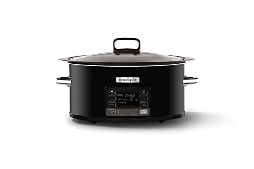 Crockpot TimeSelect Slow Cooker | Programmable Digital Display | 5.6 L (7 People and More) | Removable, Suitable for Roasting Meat & Vegetables |