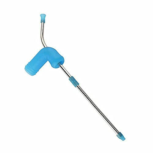 Beer Snorkel Blue, Beer Bottle Dispenser, Speed Drinking Similar to Beer Bong, 14inch Length