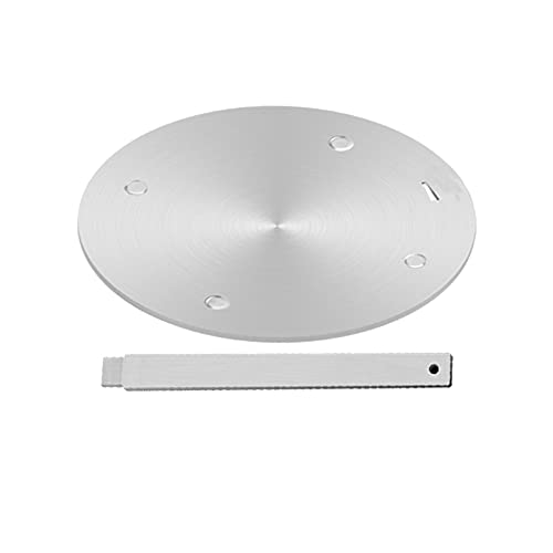 Heat Conduction Plate for Gas Stove,Heat Diffuser Stainless Steel Induction Adapter Plate Removable Handle, Coffee Milk Cookware Induction Hob He