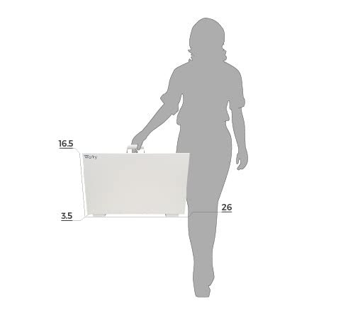 The Home Office by Worky - Portable Multifunction Workstation Desk with Built-in Power and Charging, Video Conference Lighting, Storage and Organ