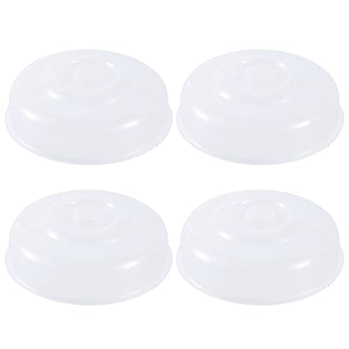 Hwtcjx 6 Pcs Microwave Cover, Plate Covers, Microwave Lid, Microwave Food Cover, Silica Gel + PP, Safe and Non-toxic, Easy to Clean, for Refriger