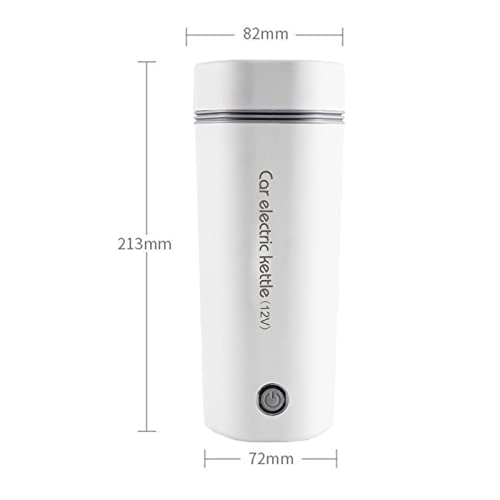 Travel Electric Cup 400ml 12V Car Kettle 80W Kettles Electric Fast Boil 98 degrees heating 304 Stainless Steel Liner One Key Opera Auto-Shut-Off