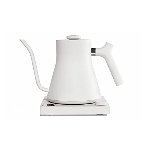 Fellow Stagg EKG Electric Gooseneck Kettle - Pour-Over Coffee and Tea Kettle - Stainless Steel Water Boiler - Quick Heating Electric Kettles for
