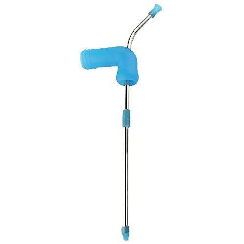 Beer Snorkel Blue, Beer Bottle Dispenser, Speed Drinking Similar to Beer Bong, 14inch Length