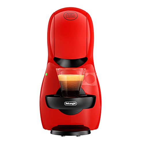 Nescafé Dolce Gusto DeLonghi Piccolo XS Pod Capsule Coffee Machine, Espresso, Cappuccino and more, EDG210.R,0.8 liters, Red and Black EDG 210.R