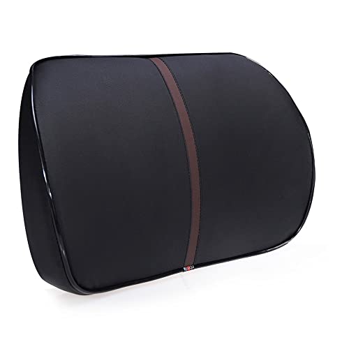 HUARXUNEG Comfortable lumbar support pillow with ergonomic design and memory foam, back support for back pain relief, suitable for office chairs,