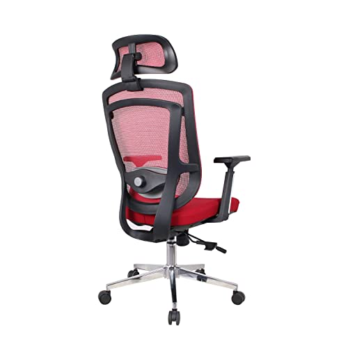 Premium Ergonomic Office Chair with Adjustable Headrest/Lumbar Support, Breathable Mesh Back & Heavy Duty Design - Ideal for Computer Desks, Bedr