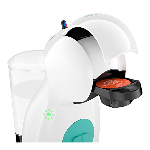 DeLonghi Nescafé Dolce Gusto Piccolo XS Pod Capsule Coffee Machine, Espresso, Cappuccino and more, EDG210.W, 0.8 liters, White & Green
