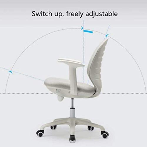 LEIGE Chairs,Office-Chair Home Leisure Adjustable Swivel Gaming Desk-Chair Ergonomic Task Computer-Chair with Armrests(Color : Gray, Size : 85 *