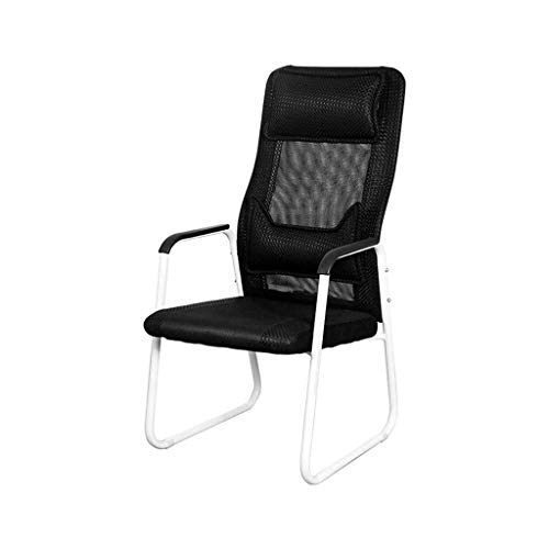 TJLSS Conference Chair Office Chair Parlor Training Chair Arched Staff Chair Computer Mesh Chair Executive Side Reception Chair with Sled Base