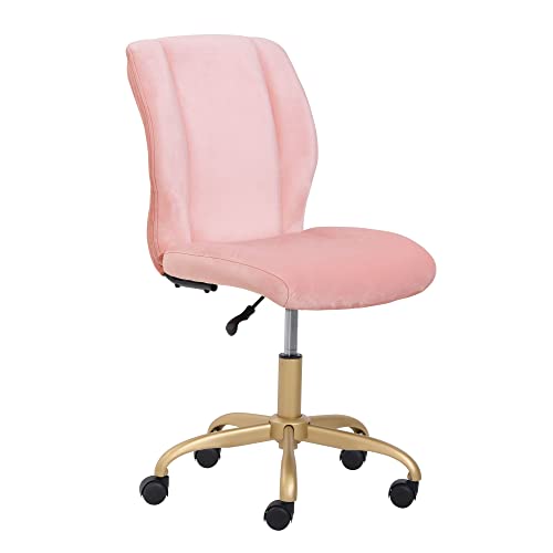LXXSH Adjustable Swivel Task Chair Plush Velvet Office Chair