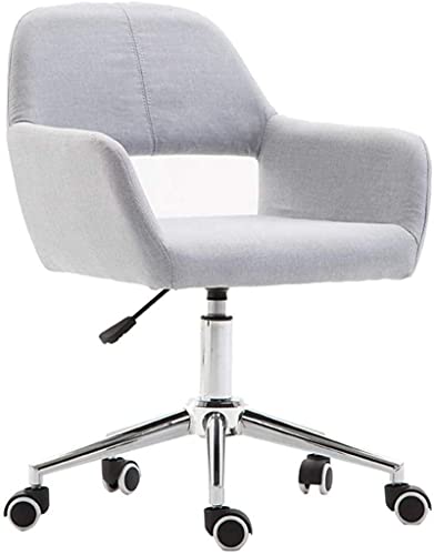 MU Office Chair Computer Chair with Pulley,Adjustable Height,Swiveling Home Office Lounge Chair,Gray