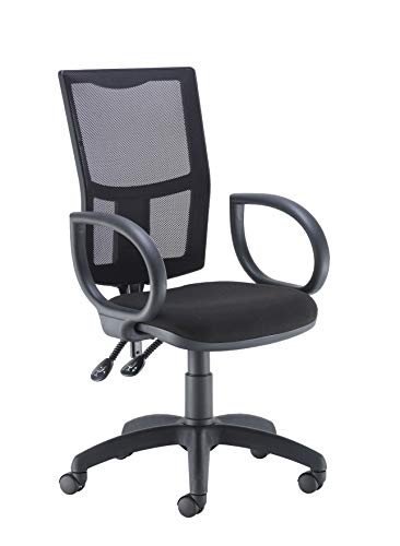 Office Hippo Mesh Back Desk Chair, Ergonomic Home & Office Chair With Height Adjustable Seat, Fixed Arms & Lumbar Support For Extra Comfort, Comp