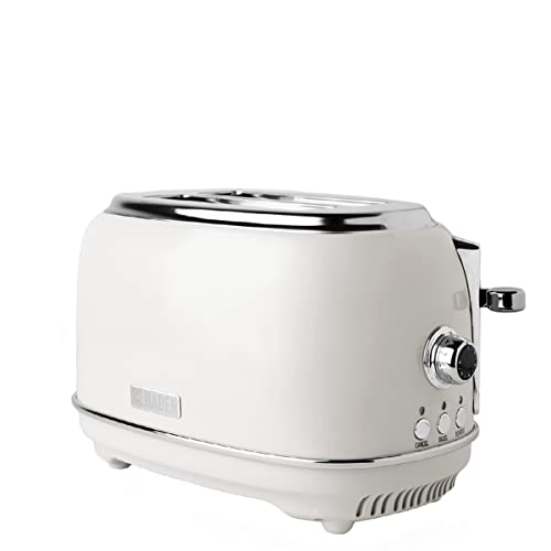 Haden Heritage Black Toaster 4 Slice - Adjustable Browning Control, Reheat and Defrost Functions 4 Slice Toaster - Stainless Steel Toaster 4 Slic