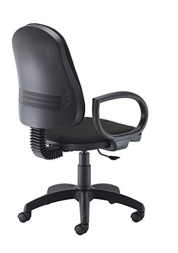 Office Hippo High Back Swivel Desk Chair, Ergonomic Home & Office Chair With Height Adjustable Seat & Backrest, Fixed Arms For Extra Comfort, Com