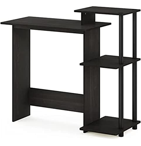 Furinno Efficient Home Laptop Notebook Computer Desk, Study Desk, Writing Desk, Black/Grey, 100.6 (W) x 85.3 (H) x 39.6 (D) cm