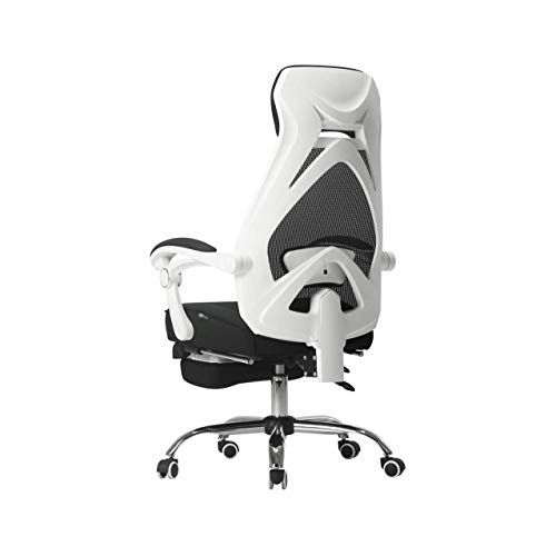 LIRUXU Office Chair Breathable Mesh Computer Chair with Ergonomic Adjustable Lumbar Support, Black Swivel Desk Chair with Adjustable Armrest and