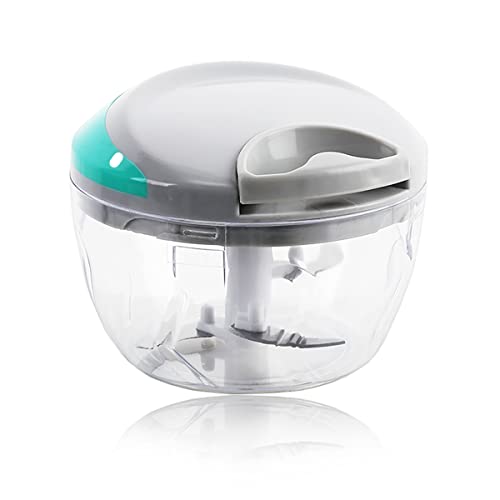 JIANFA Manual Food Chopper, Vegetable Chopper Mincer Blender to Chop Fruits Vegetables Nuts Herbs Onions Garlics for Salsa Salad Pesto Coleslaw P