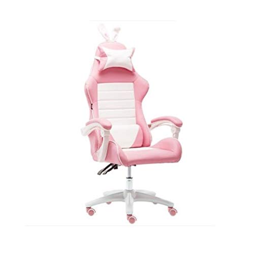 n/a Home Office Game Girl Student Seats Sports Racing Chair Pink Main Live Computer Chair with Lumbar Seat Breathable