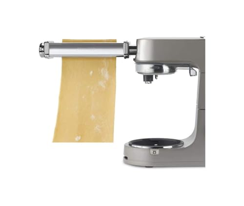 Kenwood XL KAX99.A0ME Accessories Food Processors for Extra Wide Lasagne 22 cm, Chrome-Plated Stainless Steel Casing, Roller Rolls Made of Robust