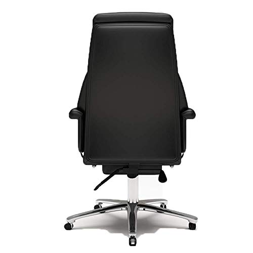 MU Swivel Chair Boss Chair, Ergonomic Executive Office Chair, Leather Large Capacity Swivel Height Adjustable Thick Padding, Suitable for Home an