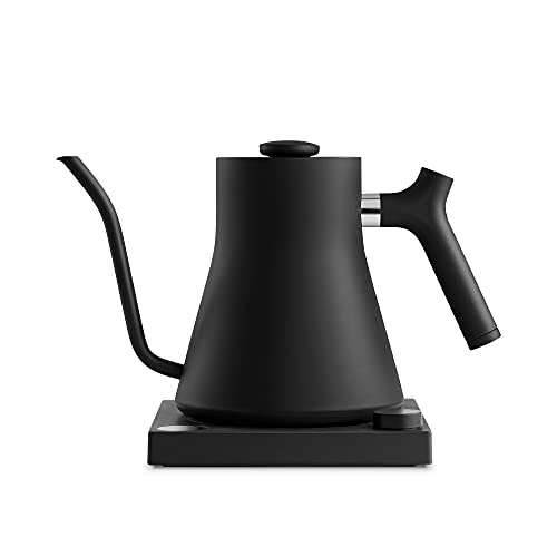 Fellow Stagg EKG Electric Gooseneck Kettle - Pour-Over Coffee and Tea Kettle - Stainless Steel Water Boiler - Quick Heating Electric Kettles for