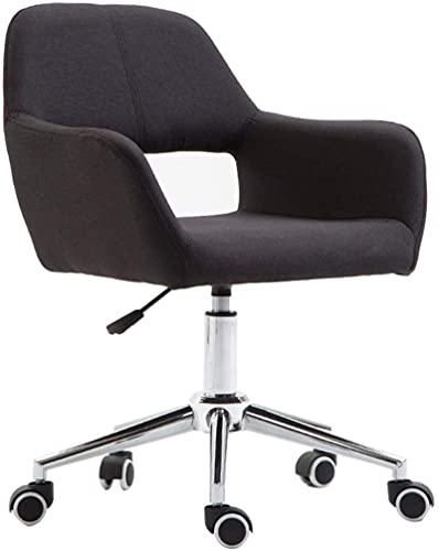 MU Office Chair Computer Chair with Pulley,Adjustable Height,Swiveling Home Office Lounge Chair,Gray