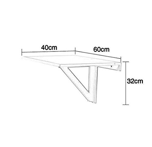 LXDZXY Tables,Foldable Notebook Laptop Bed Tray Table, Wood Folding Wall-Mounted Drop-Leaf Table Kitchen Dining Table Desk Home Office Desk Works