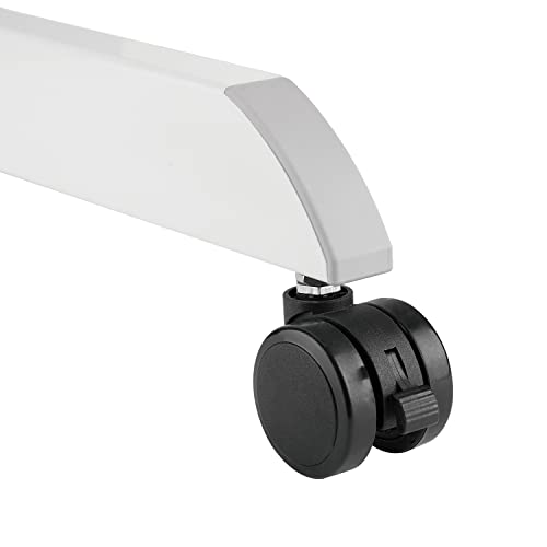 Maclean Laptop Desk Ergonomic Stand Sit Table Height Adjustable Wheels Home Office Portable