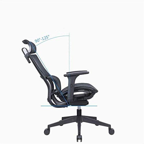 HJW Ergonomic Office Chair Home Computer Chair Rotary Lift Old Office Mesh Chair Comfortable and Breathable Armchair,3,690X615X1135Mm
