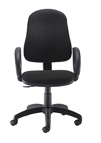 Office Hippo High Back Swivel Desk Chair, Ergonomic Home & Office Chair With Height Adjustable Seat & Backrest, Fixed Arms For Extra Comfort, Com