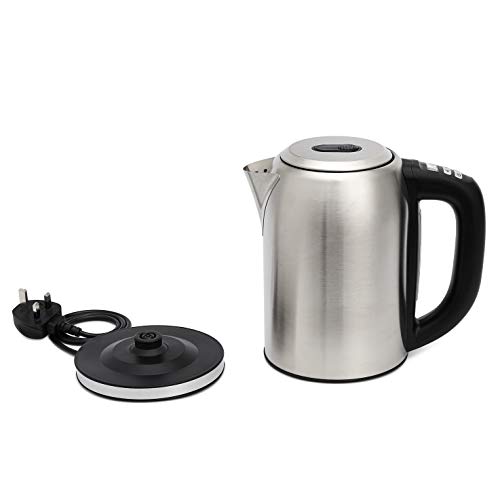 Amazon Basics Stainless Steel Kettle with Digital Display, Strix Controller, Keep Warm Function, Temperature Control, 1.7 L (UK Plug)