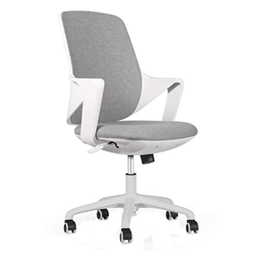 n/a Office Chair, Mid Back Office Computer Swivel Desk Task Chair, Ergonomic Executive Chair with Armrests (Color : Gray, Size : 90.5 * 56.5 * 48
