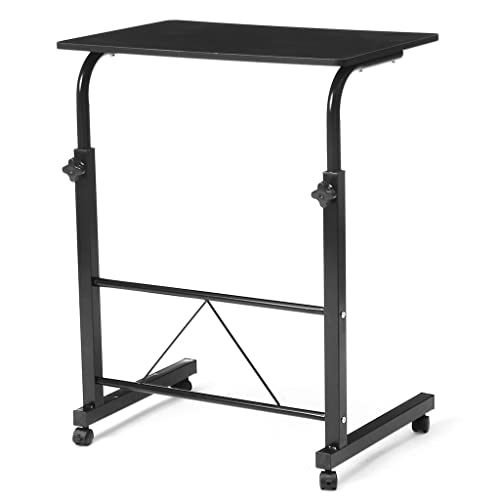 LIRUXUN Height Adjustable Computer Game Desk for Bedroom Laptop Desks Movable Lifting Study Table Wooden Tables Home Furniture (Color : D, Size :