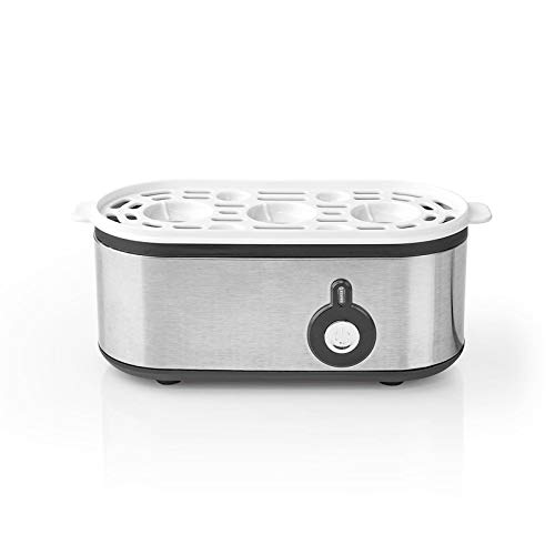 Ex-Pro Compact Electric Egg Cooker Boiler, 210W, for up to 3 Eggs - Silver