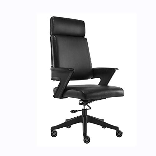 LZQDM Executive Office Ergonomic Heavy Duty Computer Bonded Leather Adjustable Desk Chair Office Desk Chair Leather Executive Conference Task Cha