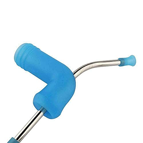 Beer Snorkel Blue, Beer Bottle Dispenser, Speed Drinking Similar to Beer Bong, 14inch Length