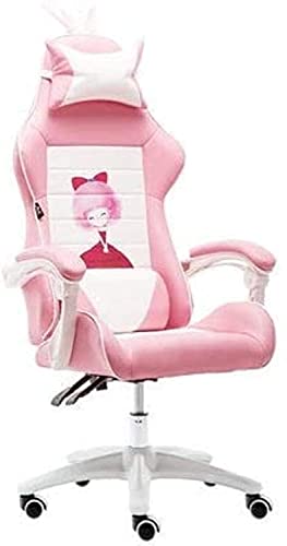 HJW Ergonomic Office Chair Gaming Chair Computer Chair Home Anchor Live Game Chair Adjustable Height Without Footrest Armchair