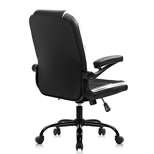 n/a Office Chairs Desk Chair Black Leather Computer Armchair for Man and Women