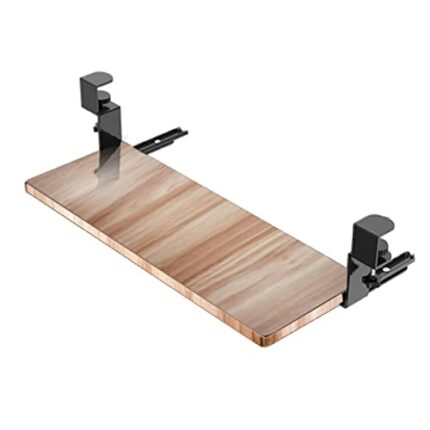 WANGFENG Ergonomic Desk Extender - Keyboard Mouse Tray C Clip Armrest Shelf Stand Increase Desk Space no Noise Easy to Assemble for Home Or Offic
