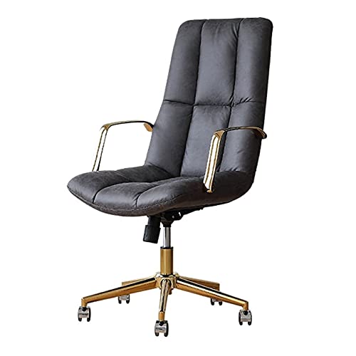 YT.JYUERI Relax Comfortably Safe Office Chair, Leather Desk Chair, Mid Back Computer Chairs Ergonomic Swivel Rolling Chair, Home Office Task Chai