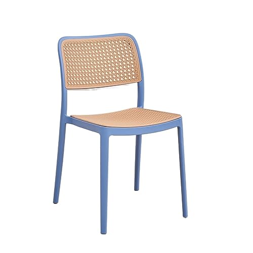 LEIGE Plastic Chair Waiting Backrest Furniture Dining Chairs Comfortable Minimalist Adults Relaxing Chair (Color : Argento, Size : Light Grey)