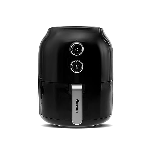 Karaca Air Cook Air Fryer, 2 in 1 Smart Oil Free Oven Cooker, 4 L, 1500W Airfryer with Less Fat Technology, Stew Function, Easy Meals, Circulatio