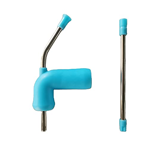 Beer Snorkel Blue, Beer Bottle Dispenser, Speed Drinking Similar to Beer Bong, 14inch Length