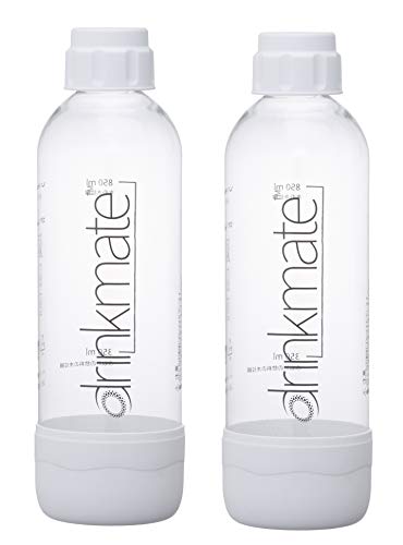 Drinkmate Soda Maker Carbonation Bottles (2 Pack) (0.5L, Arctic Blue)