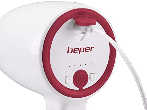BEPER P102SBA007 USB Rechargeable Hand Mixer, Electric Hand Mixer, 20W, 2 Stainless Steel Whips, 5 Speed, Single Key Operation, USB cable include