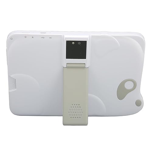 Airshi Kids Tablet, 7 Inch Toddler Tablet UK Plug 100‑240V 1960x1080 IPS 5000mah Battery for Home (White)